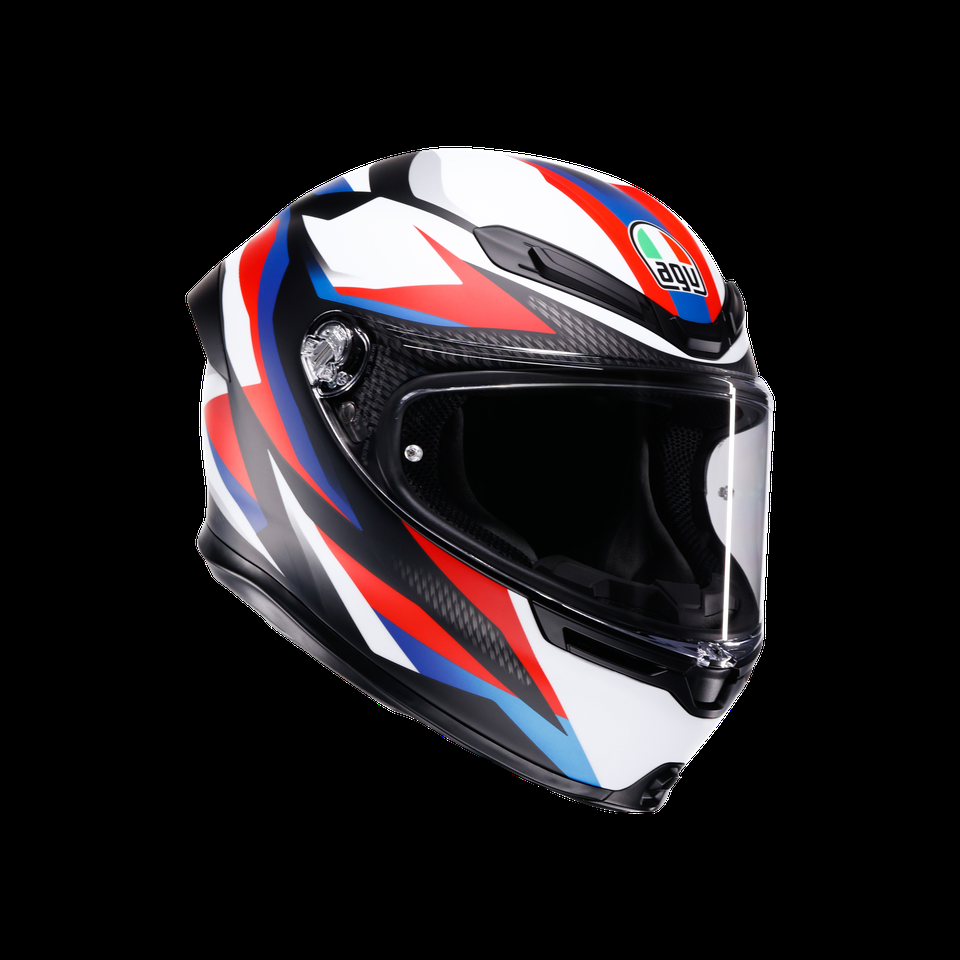k6 s timewarp negro materojo azul casco integral para motocicleta dot e2206