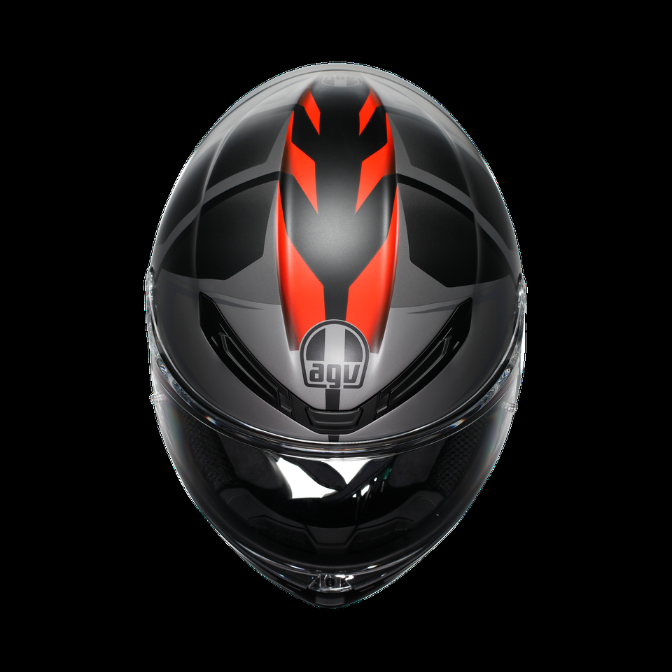 k6 s karve negro mate gris rojo casco integral para motocicleta dot e2206