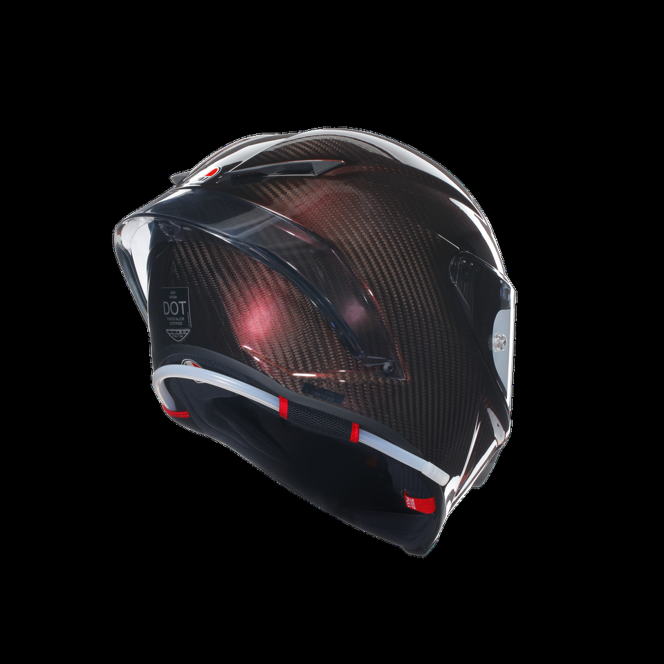 casco integral de moto pista gp rr mono red carbon e2206 dot