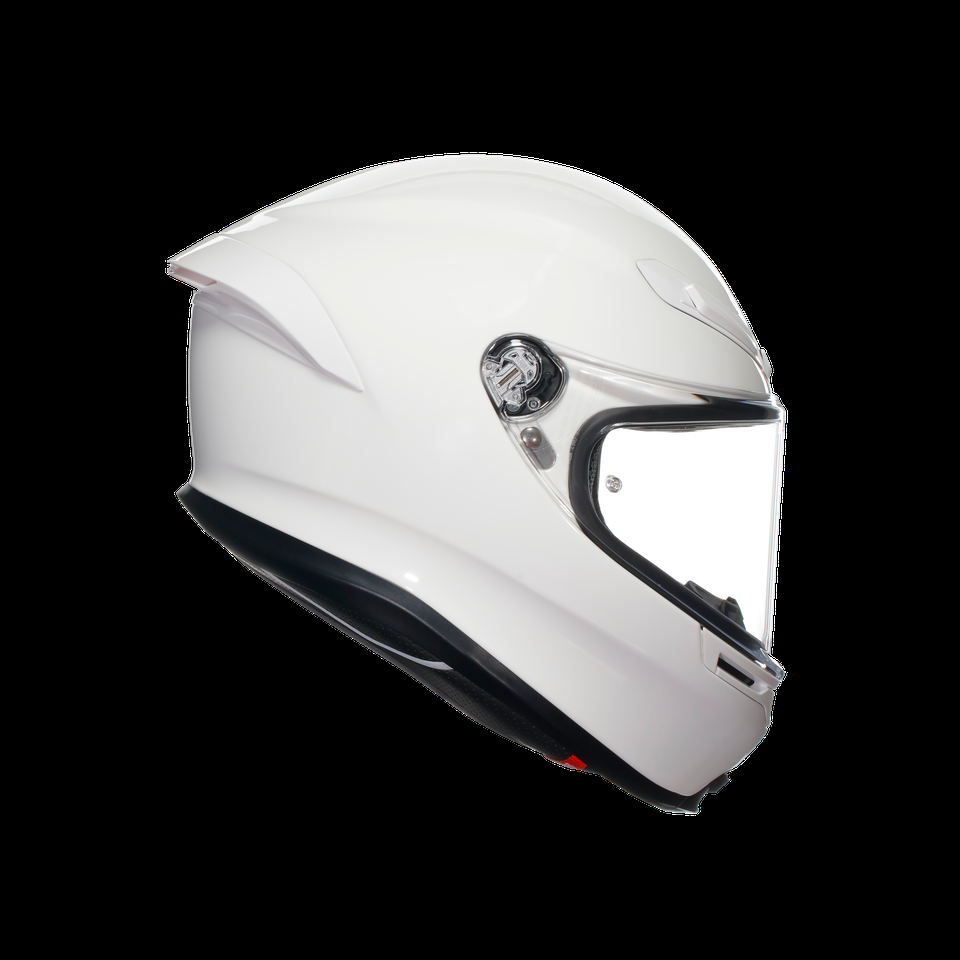 casco integral para motocicleta k6 s white dot e2206