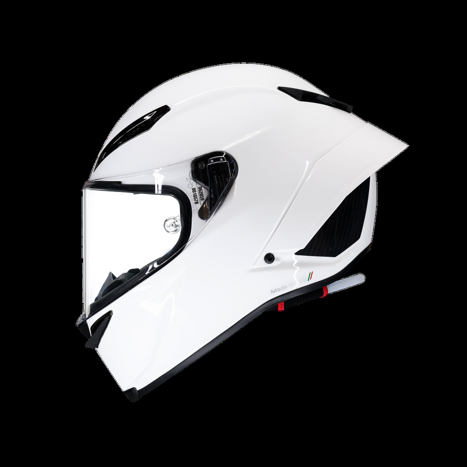 casco de moto fullface pista gp rr mono blanco e2206 dot