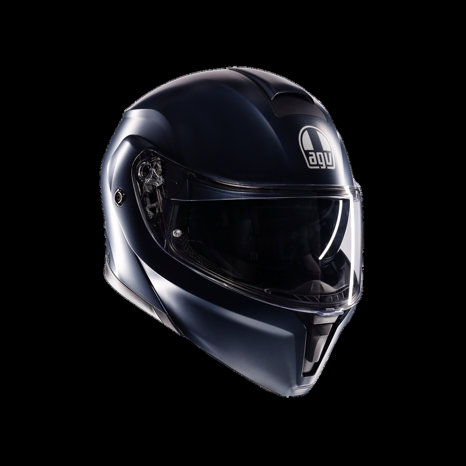 casco motociclista streetmodular mono mate profundo azul tipo flip-up dote2206