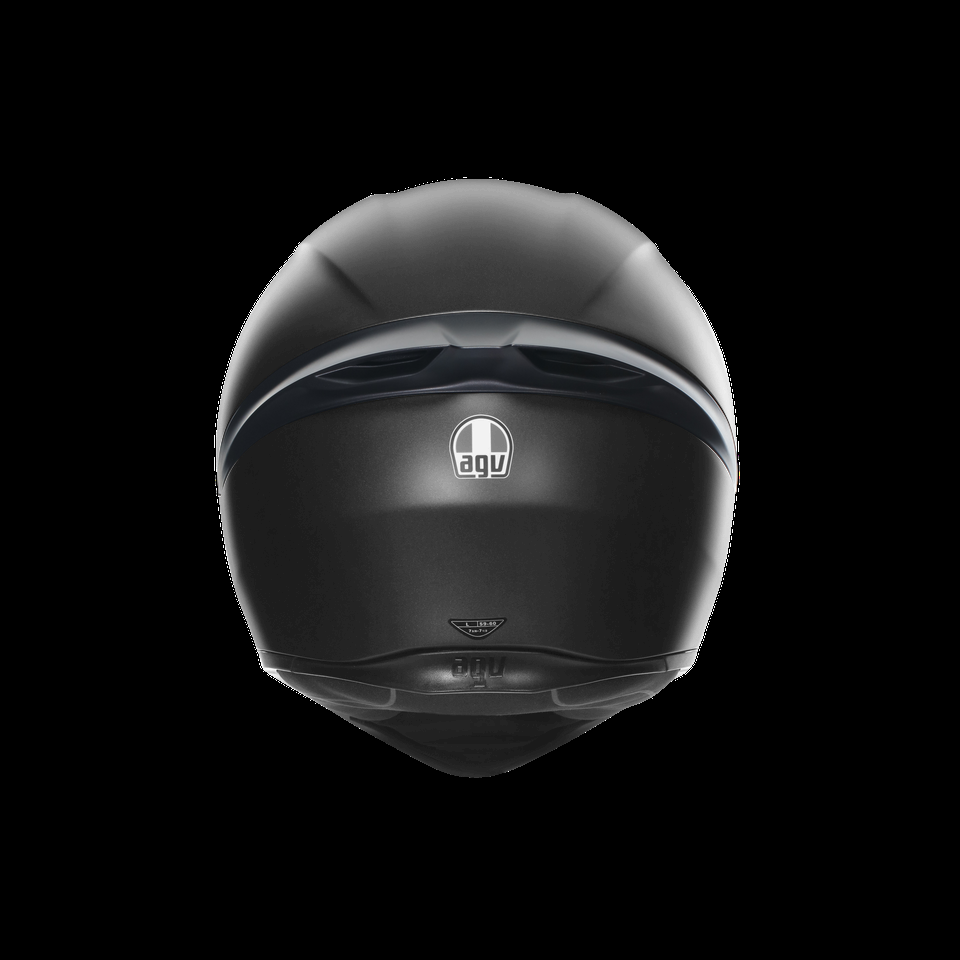 agv k1 s parachoques pintado metal negro
