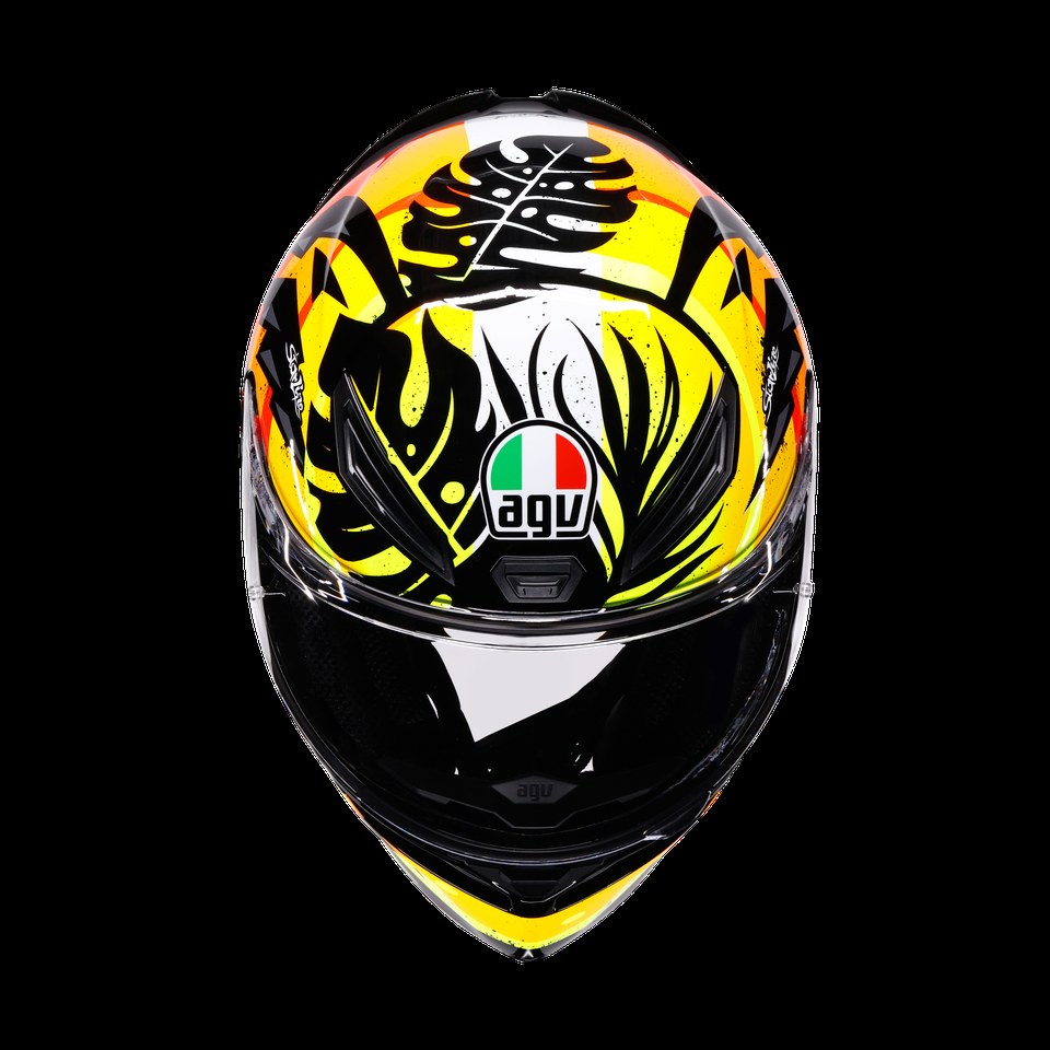 k1 s tropicrush blackorange casco integral para motocicleta dot e2206