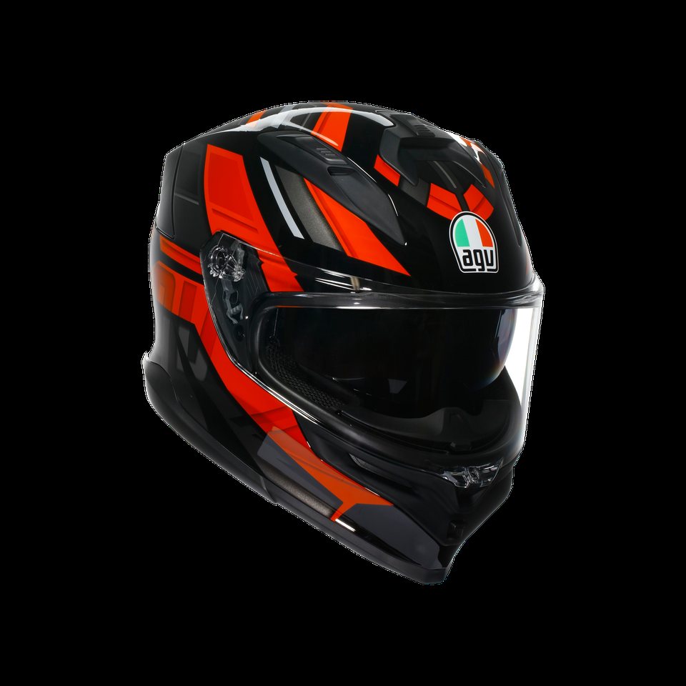 k7 mplk taurax blackred casco integral para motocicleta con certificación DOT e2206